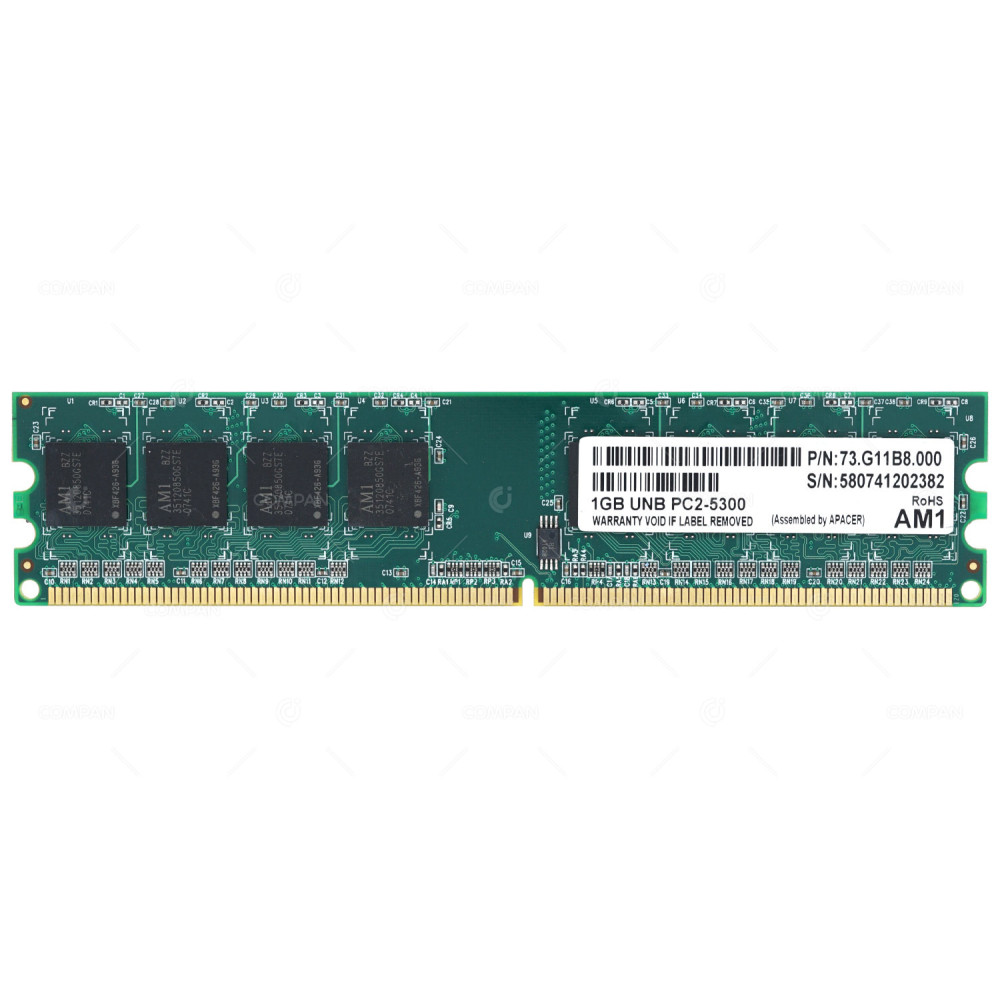 73.G11B8.000 MEMORY 1GB PC2 5300U DDR2 -